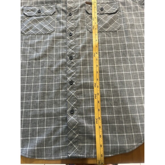 Orvis Men’s Short Sleeve Shirt. Button Down. Grey Plaid. XXL - Picture 5 of 8